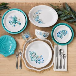 Alternative view of Fiesta Dinnerware - New Retired Coastal Shores 11 5/8 Inch Medium Oval Serving Platter - New Retired Coastal Shores 11 5/8 Inch Medium Oval Serving Platter