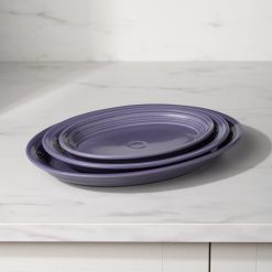 Alternative view of Fiesta Dinnerware - Lavender 13 5/8 Inch Large Oval Serving Platter - Lavender 13 5/8 Inch Large Oval Serving Platter