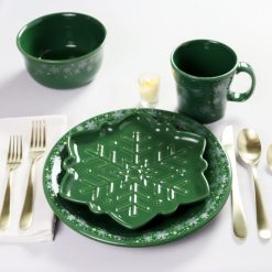 Alternative view of Fiesta Dinnerware - Jade Snowflake Classic Rim 9 Inch Luncheon Plate - Jade Snowflake Classic Rim 9 Inch Luncheon Plate