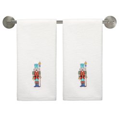 Fiesta Dinnerware - Nutcracker The Guardian Embroidered Hand Towel Set of 2 - Nutcracker The Guardian Embroidered Hand Towel Set of 2