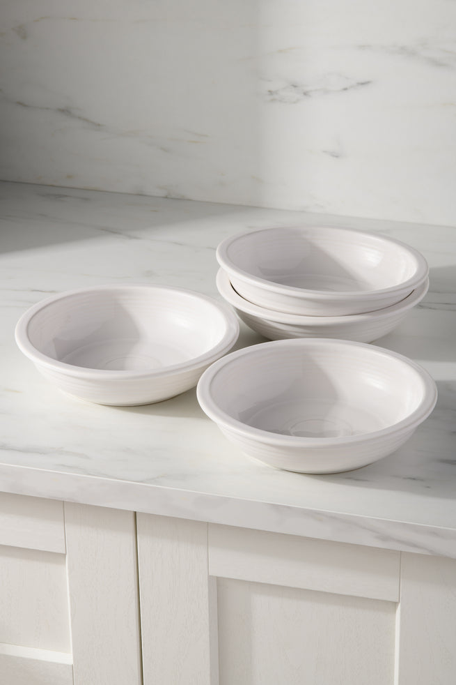 Fiesta Dinnerware - White Set of 4 Classic Rim 8 3/8-Inch 34OZ Pasta Bowls - White Set of 4 Classic Rim 8 3/8-Inch 34OZ Pasta Bowls - Image 2