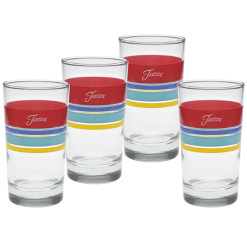 Fiesta Dinnerware - Vibrant 7 oz. Edgeline Juice Glass, Set of 4 - Vibrant 7 oz. Edgeline Juice Glass, Set of 4