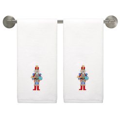 Fiesta Dinnerware - Nutcracker The Giver Embroidered Hand Towel Set of 2 - Nutcracker The Giver Embroidered Hand Towel Set of 2
