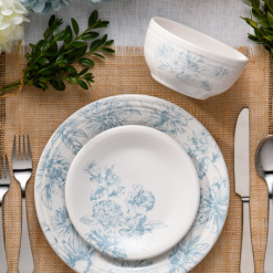 Alternative view of Fiesta Dinnerware - Botanical Floral Sky Bistro Coupe 5 1/2 Inch Cereal Bowl 22 OZ - Botanical Floral Sky Bistro Coupe 5 1/2 Inch Cereal Bowl 22 OZ