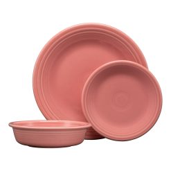 Fiesta Dinnerware - Classic Rim 3-Piece Place Setting, Service for 1 - Classic Rim 3-Piece Place Setting, Service for 1