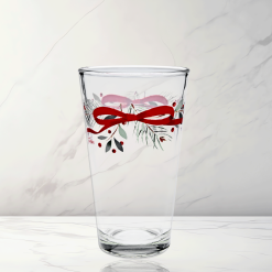 Alternative view of Fiesta Dinnerware - Holly Berry Christmas Garland 16 oz. Cooler Glass - Set of 4 - Holly Berry Christmas Garland 16 oz. Cooler Glass - Set of 4