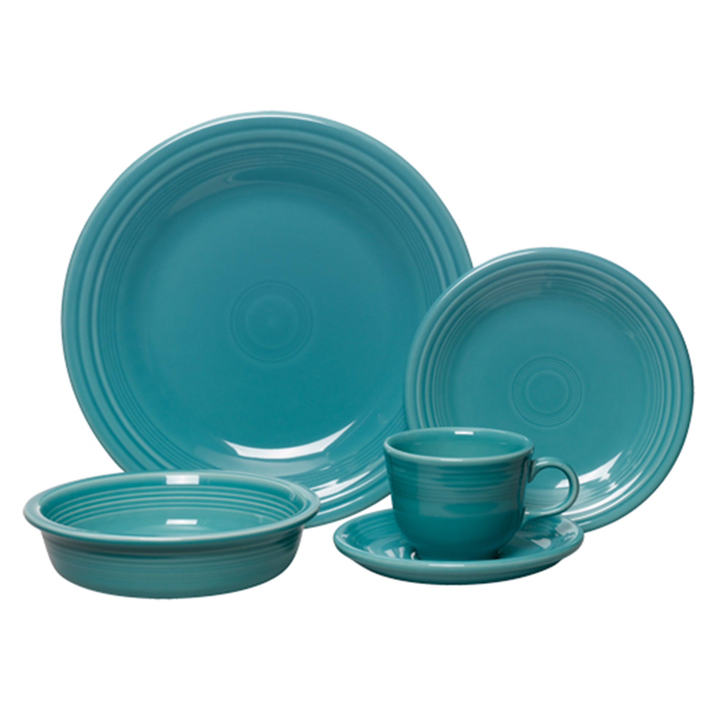Fiesta Dinnerware - New Retired Classic Rim 5-Piece Place Setting, Service for 1 - New Retired Classic Rim 5-Piece Place Setting, Service for 1 - Image 5