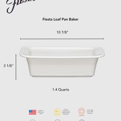 Alternative view of Fiesta Dinnerware - Fiesta 10 3/4 Inch x 5 3/4 Inch Loaf Pan Baker 1.4 Quarts - Fiesta 10 3/4 Inch x 5 3/4 Inch Loaf Pan Baker 1.4 Quarts