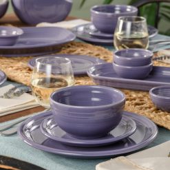 Alternative view of Fiesta Dinnerware - Lavender Bistro Coupe 3-Piece Place Setting, Service for 1 - Lavender Bistro Coupe 3-Piece Place Setting, Service for 1