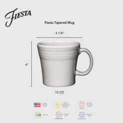 Alternative view of Fiesta Dinnerware - Mixed Coastal Blues 15 OZ Set of 4 Mixed Tapered Mug Set - Mixed Coastal Blues 15 OZ Set of 4 Mixed Tapered Mug Set
