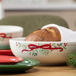 Alternative view of Fiesta Dinnerware - Holly Berry Christmas Garland Bistro Coupe 9 5/8 Inch Large Bowl 68 OZ - Holly Berry Christmas Garland Bistro Coupe 9 5/8 Inch Large Bowl 68 OZ
