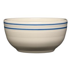Alternative view of Fiesta Dinnerware - Americana Lapis Bands Set of 4 Bistro Coupe 5 1/2 Inch Cereal Bowl 22 oz - Americana Lapis Bands Set of 4 Bistro Coupe 5 1/2 Inch Cereal Bowl 22 oz