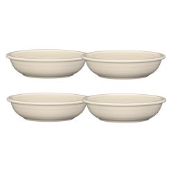 Fiesta Dinnerware - Linen Set of 4 Classic Rim 8 3/8-Inch 34OZ Pasta Bowls - Linen Set of 4 Classic Rim 8 3/8-Inch 34OZ Pasta Bowls