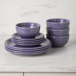 Alternative view of Fiesta Dinnerware - Lavender Bistro Coupe 12-Piece Dinnerware Set, Service for 4 - Lavender Bistro Coupe 12-Piece Dinnerware Set, Service for 4