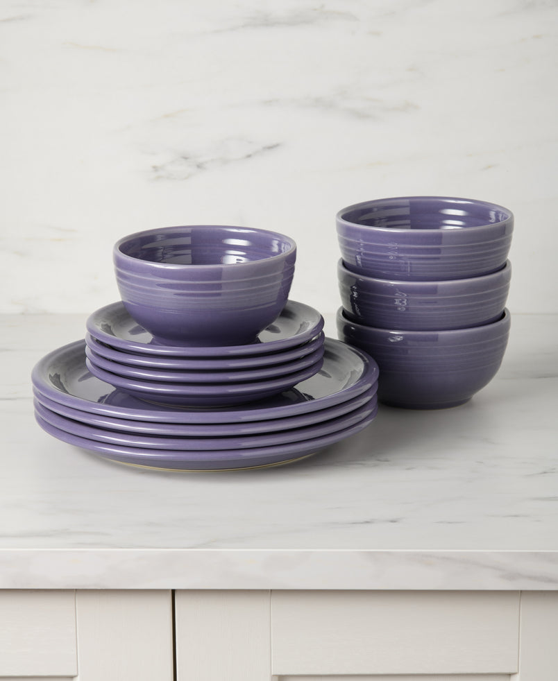 Fiesta Dinnerware - Lavender Bistro Coupe 12-Piece Dinnerware Set, Service for 4 - Lavender Bistro Coupe 12-Piece Dinnerware Set, Service for 4 - Image 2