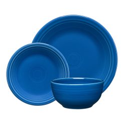 Fiesta Dinnerware - Lapis Classic Bistro 3-Piece Place Setting, Service for 1 - Lapis Classic Bistro 3-Piece Place Setting, Service for 1