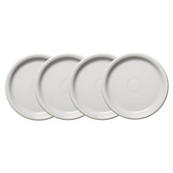 Fiesta Dinnerware - White Bistro Coupe 9 Inch Luncheon Plate, Set of 4 - White Bistro Coupe 9 Inch Luncheon Plate, Set of 4