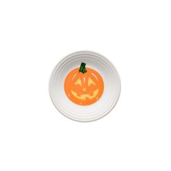 Fiesta Dinnerware - Jack-o-Lantern Pumpkin Classic Rim 6 1/8 Inch Appetizer Plate - Jack-o-Lantern Pumpkin Classic Rim 6 1/8 Inch Appetizer Plate