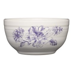 Fiesta Dinnerware - Botanical Floral Lavender Bistro Coupe 5 1/2 Inch Cereal Bowl 22 OZ - Botanical Floral Lavender Bistro Coupe 5 1/2 Inch Cereal Bowl 22 OZ