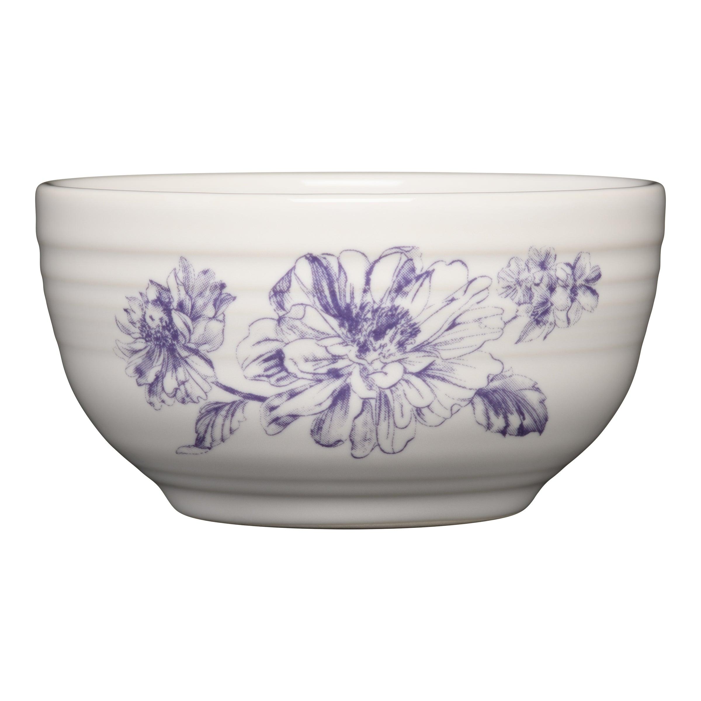 Fiesta Dinnerware - Botanical Floral Lavender Bistro Coupe 5 1/2 Inch Cereal Bowl 22 OZ - Botanical Floral Lavender Bistro Coupe 5 1/2 Inch Cereal Bowl 22 OZ