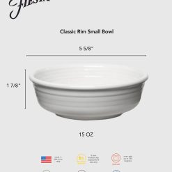 Alternative view of Fiesta Dinnerware - Classic Rim 5 5/8 Inch Small Bowl 15 OZ Foundry - Classic Rim 5 5/8 Inch Small Bowl 15 OZ Foundry