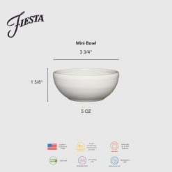 Alternative view of Fiesta Dinnerware - 3 3/4 Inch Mini Bowl 5 OZ Foundry - 3 3/4 Inch Mini Bowl 5 OZ Foundry