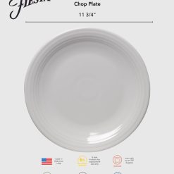 Alternative view of Fiesta Dinnerware - Classic Rim Chop Plate 11 3/4 Inch Foundry - Classic Rim Chop Plate 11 3/4 Inch Foundry