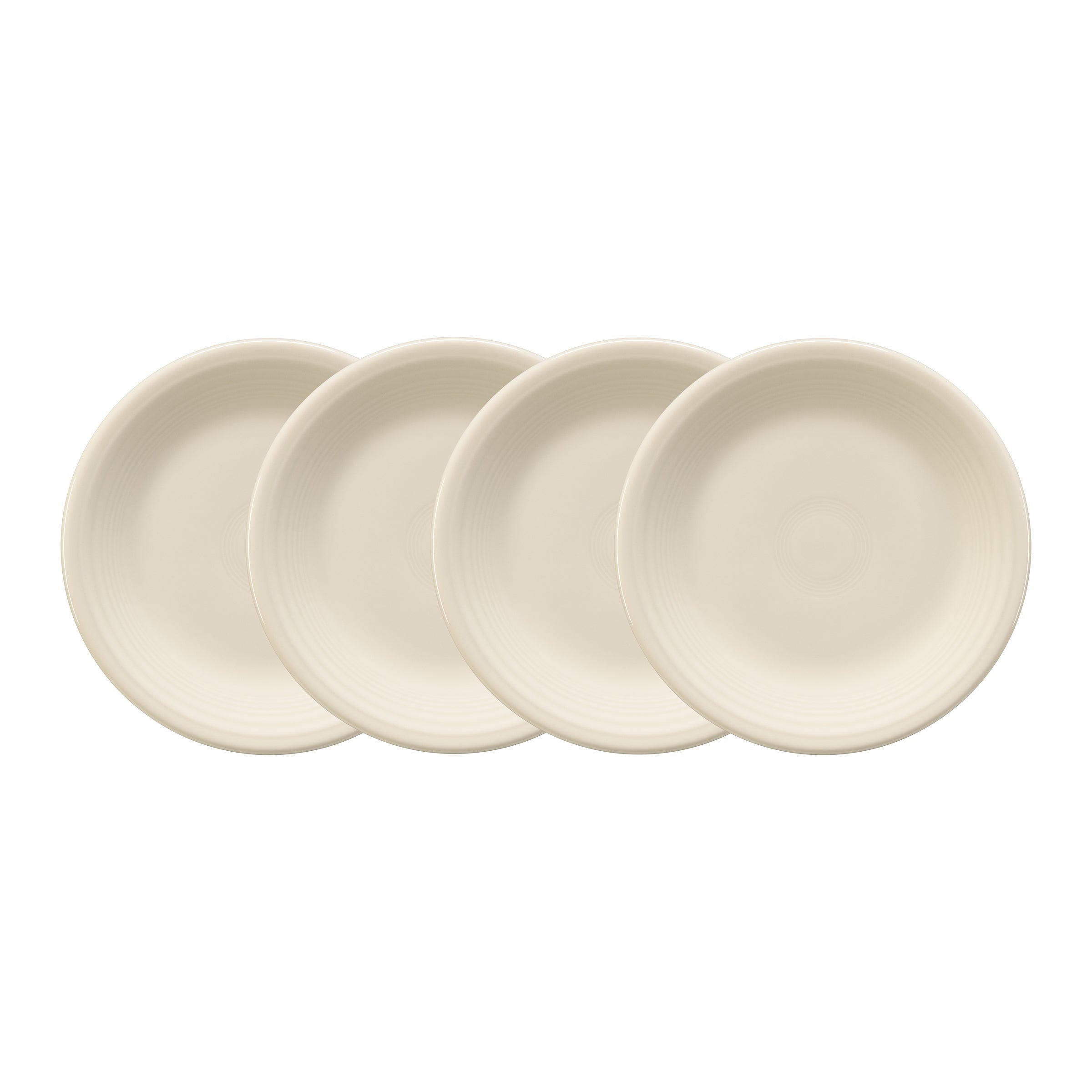 Fiesta Dinnerware - Linen Set of 4 Classic Rim 7 1/4 Inch Salad Plate - Linen Set of 4 Classic Rim 7 1/4 Inch Salad Plate