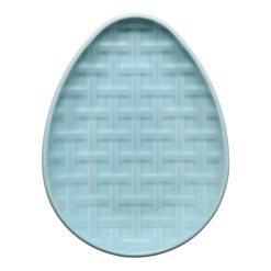 Fiesta Dinnerware - New Retired Embossed Egg Shaped Plate 10 Inch - New Retired Embossed Egg Shaped Plate 10 Inch