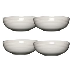 Fiesta Dinnerware - White Set of 4 Bistro Coupe 7 5/8-Inch 38OZ Medium Bowls - White Set of 4 Bistro Coupe 7 5/8-Inch 38OZ Medium Bowls