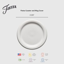 Alternative view of Fiesta Dinnerware - Lavender Fiesta 4 3/8 Inch Coaster and Mug Cover - Lavender Fiesta 4 3/8 Inch Coaster and Mug Cover