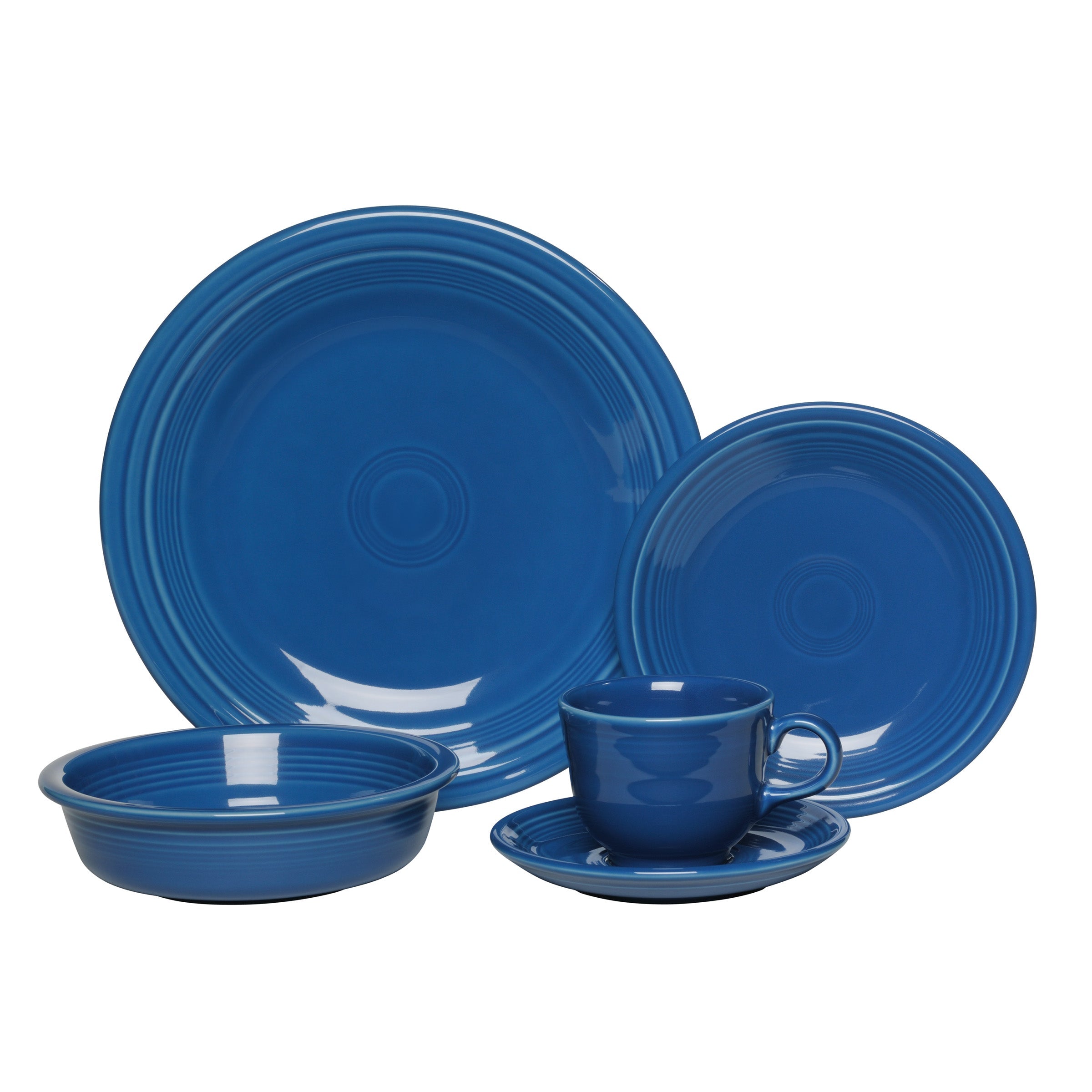 Fiesta Dinnerware - New Retired Classic Rim 5-Piece Place Setting, Service for 1 - New Retired Classic Rim 5-Piece Place Setting, Service for 1 - Image 4