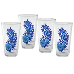 Fiesta Dinnerware - Retired 16 oz. Fiesta® Coastal Seahorse Cooler, Set of 4 - Retired 16 oz. Fiesta® Coastal Seahorse Cooler, Set of 4