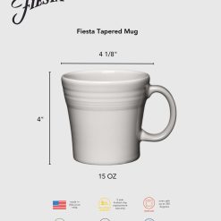 Alternative view of Fiesta Dinnerware - White 15 OZ Set of 4 Tapered Mugs - White 15 OZ Set of 4 Tapered Mugs
