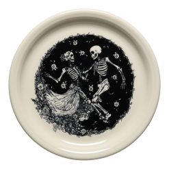 Fiesta Dinnerware - Skeleton Duet Linen Bistro Coupe 9 Inch Luncheon Plate - Skeleton Duet Linen Bistro Coupe 9 Inch Luncheon Plate