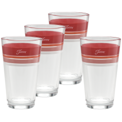 Fiesta Dinnerware - Horizon Sunset 16 oz. Edgeline Cooler Glass Mixed - Set of 4 - Horizon Sunset 16 oz. Edgeline Cooler Glass Mixed - Set of 4
