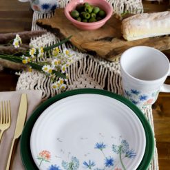 Alternative view of Fiesta Dinnerware - Breezy Floral Classic Rim 9 Inch Luncheon Plate - Breezy Floral Classic Rim 9 Inch Luncheon Plate