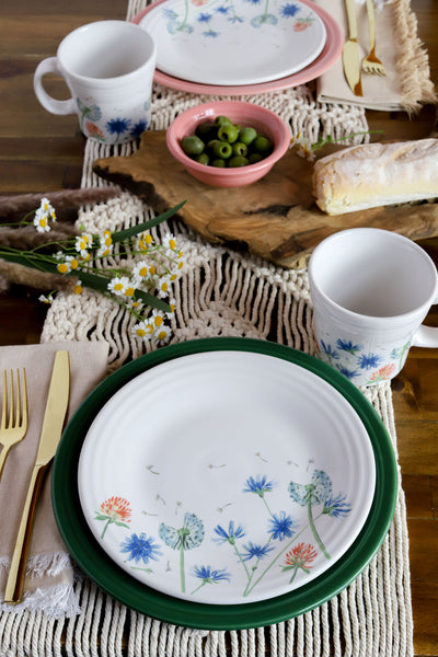Fiesta Dinnerware - Breezy Floral Classic Rim 9 Inch Luncheon Plate - Breezy Floral Classic Rim 9 Inch Luncheon Plate - Image 2
