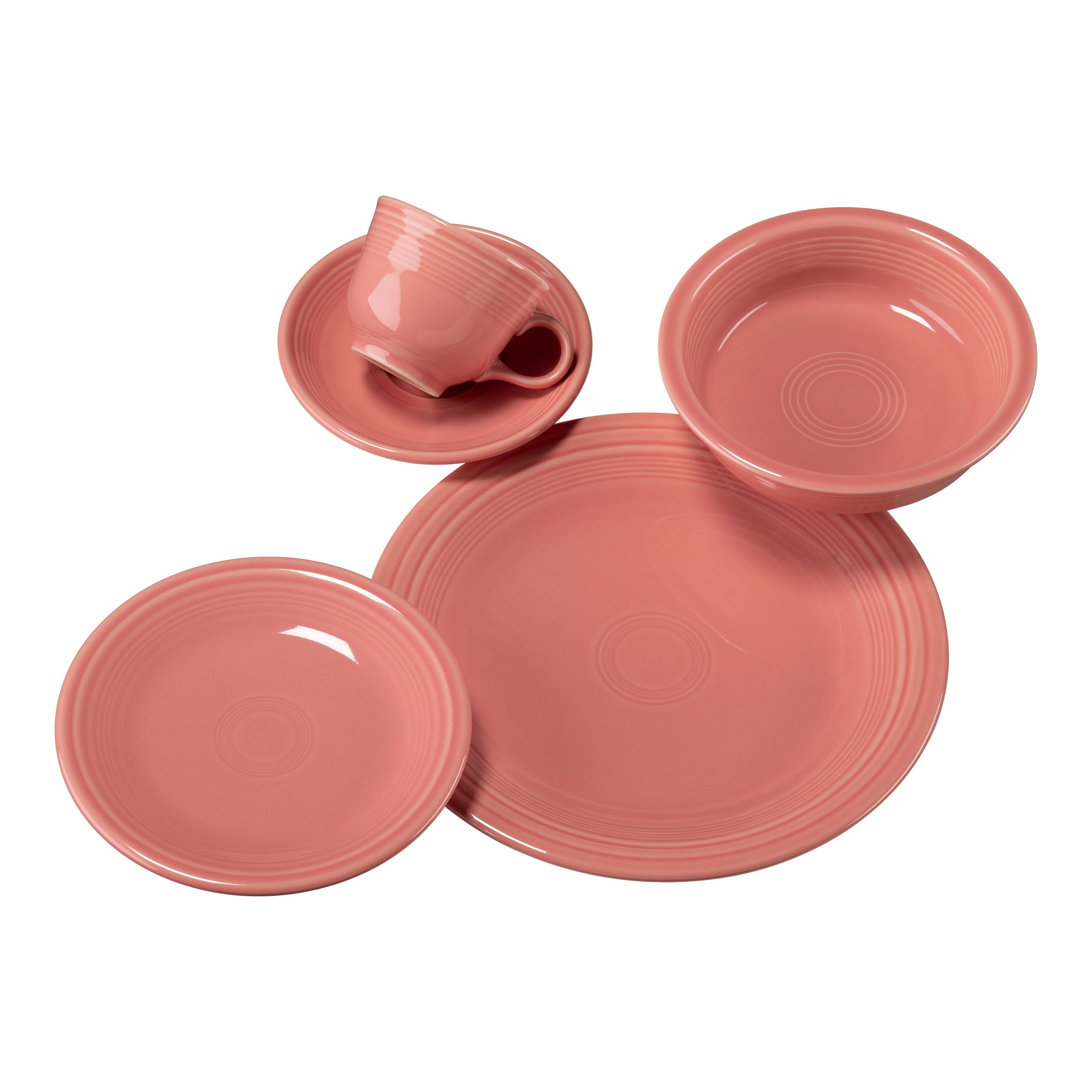 Fiesta Dinnerware - New Retired Classic Rim 5-Piece Place Setting, Service for 1 - New Retired Classic Rim 5-Piece Place Setting, Service for 1 - Image 2