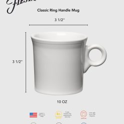 Alternative view of Fiesta Dinnerware - Foundry Classic Ring Handle 10 1/4 OZ Mug - Foundry Classic Ring Handle 10 1/4 OZ Mug