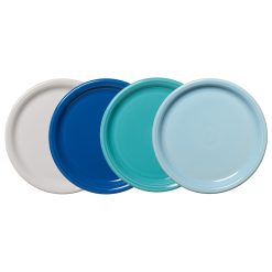 Fiesta Dinnerware - Mixed Coastal Blues Bistro Coupe 10 1/2 Inch Dinner Plate, Set of 4 - Mixed Coastal Blues Bistro Coupe 10 1/2 Inch Dinner Plate, Set of 4