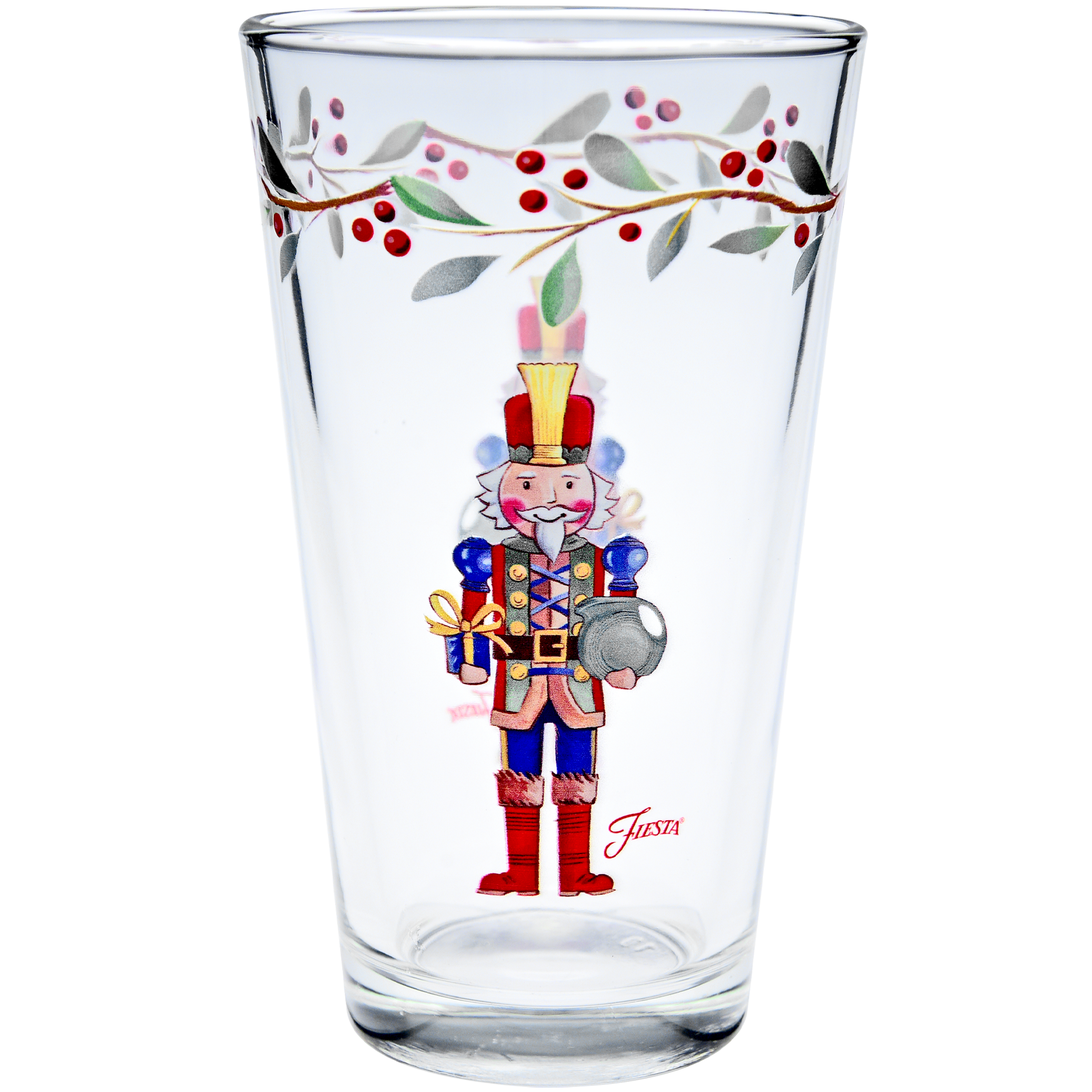 Fiesta Dinnerware - Nutcracker The Giver 16 oz. Cooler Glass - Set of 4 - Nutcracker The Giver 16 oz. Cooler Glass - Set of 4 - Image 3