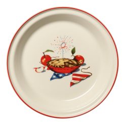 Fiesta Dinnerware - Americana Apple Pie 10 1/4 Inch Deep Dish Pie Baker 44OZ - Americana Apple Pie 10 1/4 Inch Deep Dish Pie Baker 44OZ