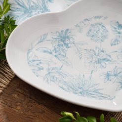 Alternative view of Fiesta Dinnerware - New Retired Fiesta Botanical Floral 9 Inch Heart Shaped Plate - New Retired Fiesta Botanical Floral 9 Inch Heart Shaped Plate