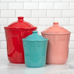 Alternative view of Fiesta Dinnerware - New Retired Fiesta 1 Quart Small Chevron Canister - New Retired Fiesta 1 Quart Small Chevron Canister