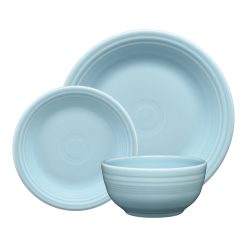 Fiesta Dinnerware - Sky Classic Bistro 3-Piece Place Setting, Service for 1 - Sky Classic Bistro 3-Piece Place Setting, Service for 1