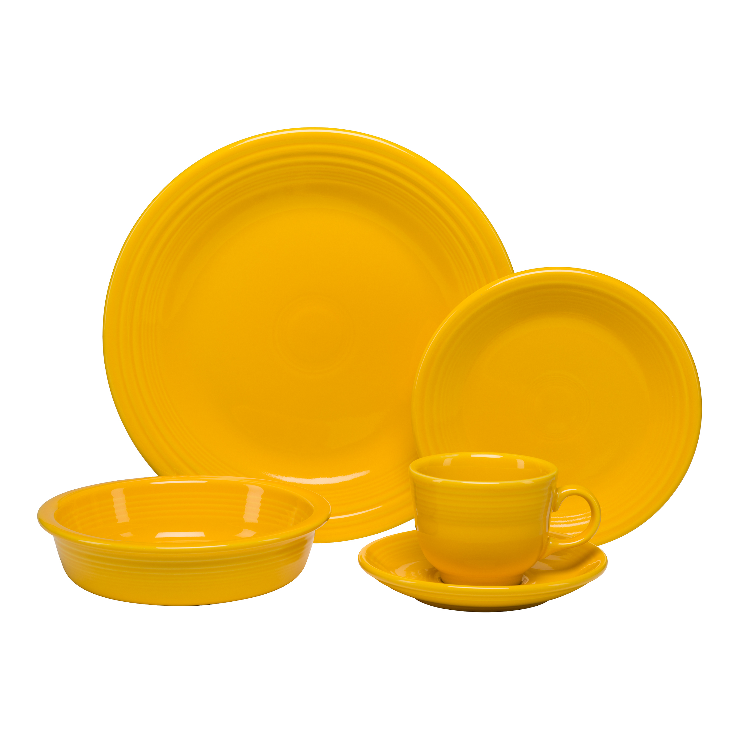 Fiesta Dinnerware - New Retired Classic Rim 5-Piece Place Setting, Service for 1 - New Retired Classic Rim 5-Piece Place Setting, Service for 1 - Image 10