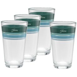 Fiesta Dinnerware - Mixed Aegean 16 oz. Edgeline Cooler Glass - Set of 4 - Mixed Aegean 16 oz. Edgeline Cooler Glass - Set of 4