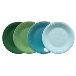 Fiesta Dinnerware - Mixed Aegean Classic Rim 10 1/2 Inch Dinner Plate, Set of 4 - Mixed Aegean Classic Rim 10 1/2 Inch Dinner Plate, Set of 4