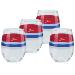 Fiesta Dinnerware - Americana 15 oz. Edgeline Stemless Wine, Set of 4 - Americana 15 oz. Edgeline Stemless Wine, Set of 4